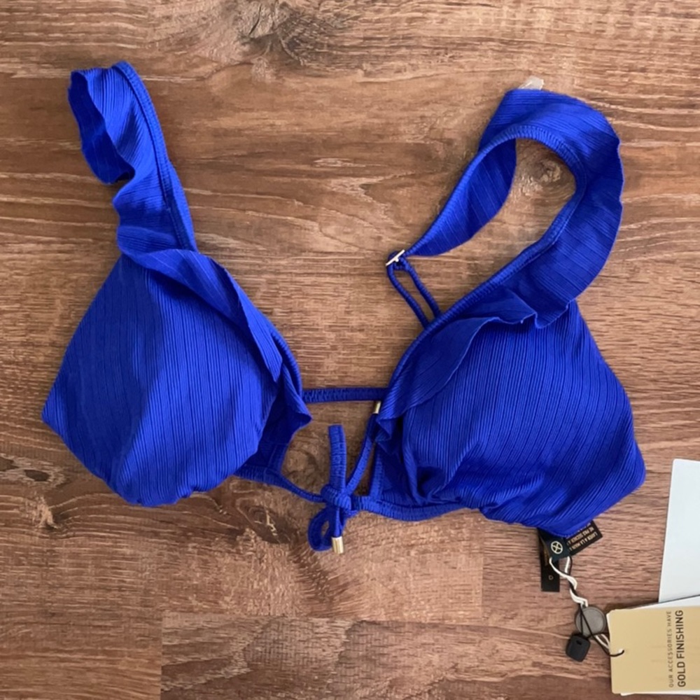 Ruffle tie front bikini top from Vix